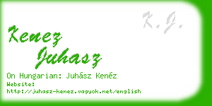 kenez juhasz business card
